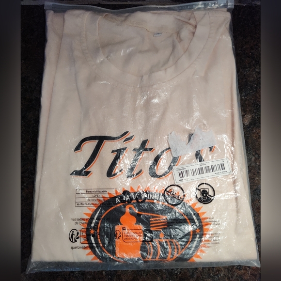 Tito's Handmade Vodka T-Shirt, Apricot, M - Picture 4 of 6